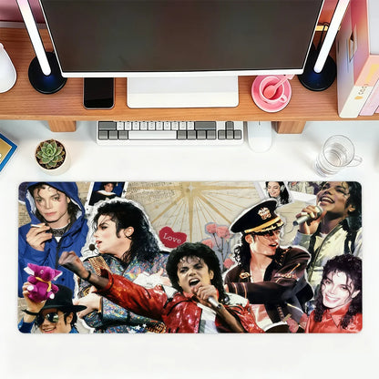 Classic Singer M-Michael Jackson Mouse Pad For Office Gaming And Keyboards Non-Slip Large Waterproof