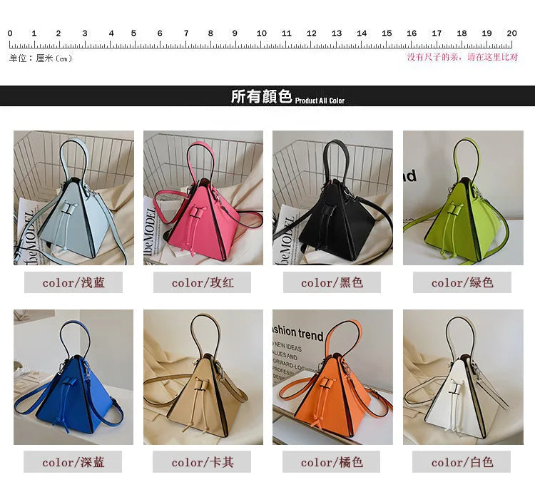 Fashion Ladies Shoulder Bags Handbag High Quality Leather Crossbody Bag Designer Female Triangle BagsSense of Luxury Women Bags