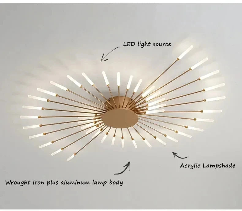 Modern LED Ceiling Lamp Living Room Dining Bedroom Ceiling Chandelier Lights Nordic Design Home Decor Indoor Lighting