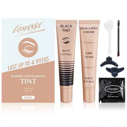 Lomansa New Lash Color Kit Eyelash Eyebrow Dye Tint Kit Brow Enhancer Mascara Lift Tinting Tattoo Eyes Makeup Tools