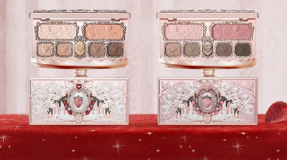 Flower Knows Strawberry Cupid Professional Makeup Set For Women Full Kit Gift Box Eyeshadow Lip Cream Blush Compact Powder Sets