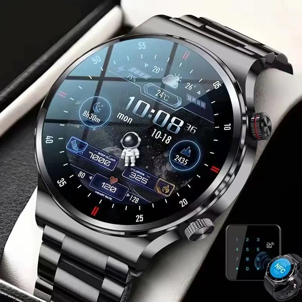 Originl Smart Watches Men NFC Bluetooth Call Fitness Clock Waterproof Sport Watch Wrist Smartwatch for Women Android Phones 2026