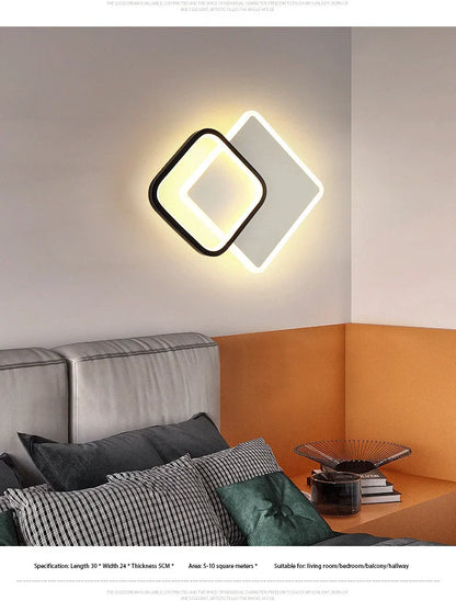Modern 3 Color Temperature LED Ceiling Lamp Baked Enamel Many Styles Hallway Lamps Balcony Lights Bedroom Living Room 90V-260V