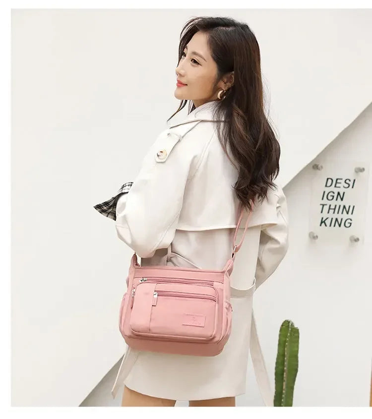 Fashion Shoulder Crossbody Bag for Women Messenger Bags Waterproof Nylon Ladies Handbag Tote Bags for Women Sac A Main Femme