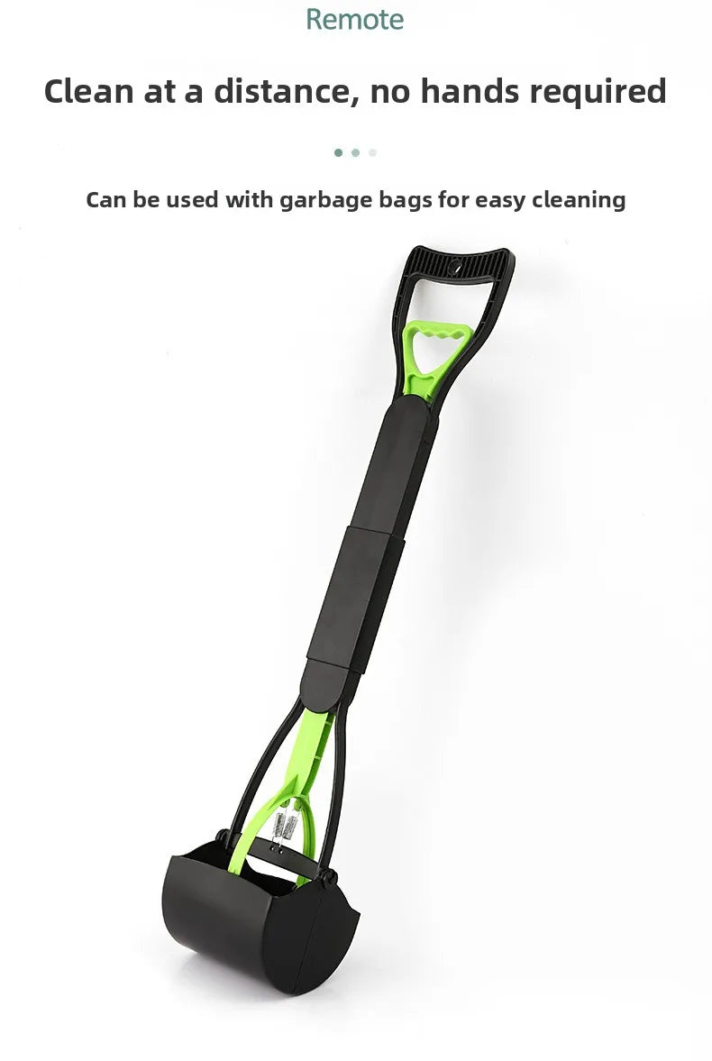 70cm Folding Pet Poop Scooper with Extended Handle for Walking Big Dogs Ideal Senior Dog Poop Scooper