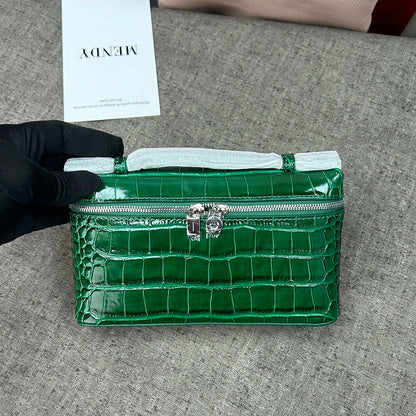 Shoulder Bag Handbag women Luxury Women's Crocodile Embossed Mobile Phone Handbag Brand New LP19 Genuine Leather Mini Small size