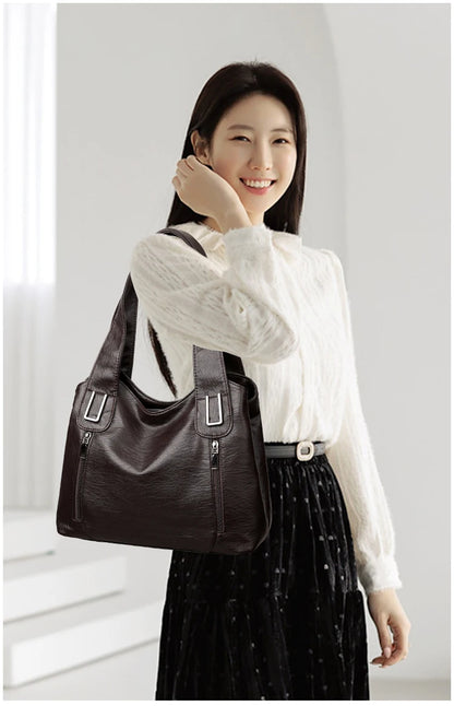 Women's Crossbody Bag PU Leather Shoulder Purse Fashion Handbags Tote Bags for Ladies with Long Adjustable Strap, Gift Idea 2025