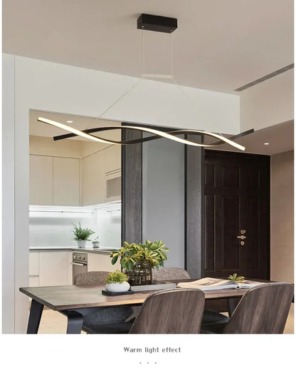Modern Rotate Led Pendant Lights Dimmable for Kitchen Island Table Dining Room Office Chandelier Decor Lighting Lusters Fixture