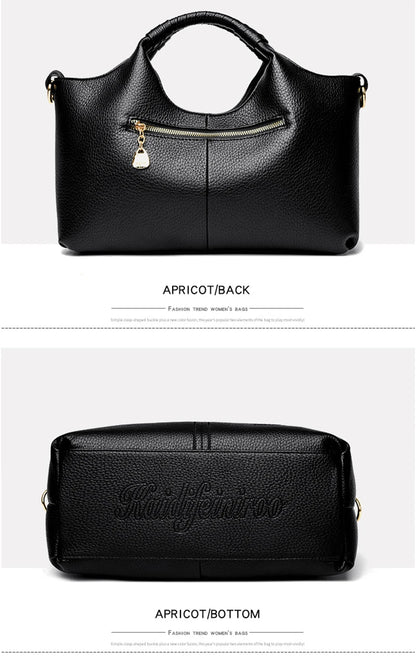 Authentic Leather Tote Bag Luxury Large Capacity Women's Single Shoulder Diagonal Crossbody Bags Fashion Simple Female Handbag