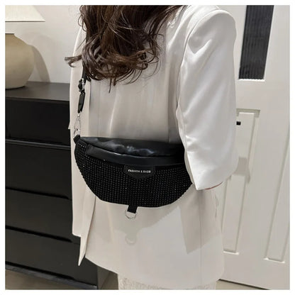 Fashion Luxury Women's Chest Bag For Travel, Wide Strap Crossbody Shoulder Bags Designer Fanny Pack Ladies Waist Bag