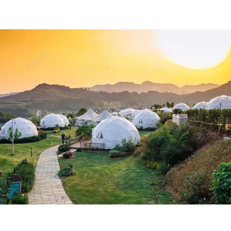 Custom Made VIP Hotel Dome House Tent Luxury Resort Dome Tents for Glamping Events Geodesic Dome Tents