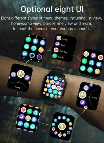 Wholesale Original T800 Ultra Smart Watch Men 49mm Series 8 AMOLED Screen NFC Compass Waterproof Watch IWO Ultra 9 Smartwatch