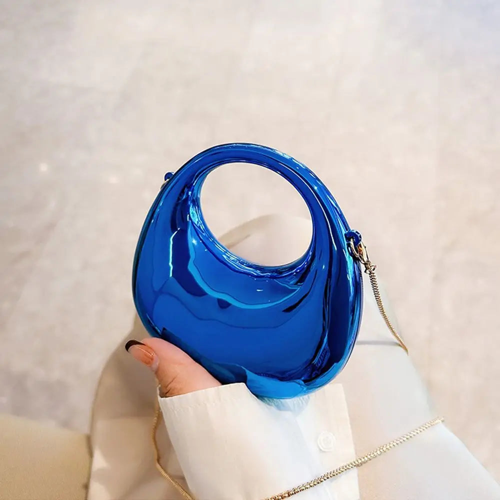 Fashion Acrylic Clutch Bags Elegant Small Handbags Portable Handle Wrist Bag for Women