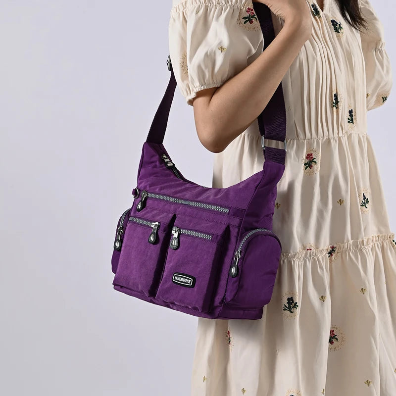 Women's Shoulder bag Nylon Female Travel Handbag Ladies Messenger Bag light CrossBody Bag High-grade Wear-resistant fabric