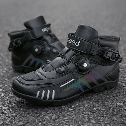 Motorcycle Boots Men Motocross Safety Protection Shoes Accessories Off-Road Racing Waterproof Anti Slip Short Boot motorcycles
