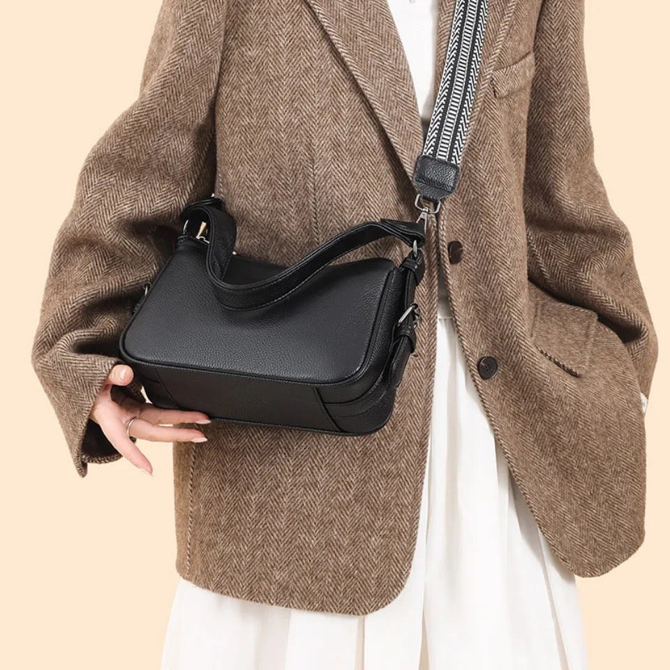 100% Genuine Cow Leather Luxury Handbags Women Bags Designer Ladies Crossbody Shoulder Bags for Women Top Quality Sac A Main New