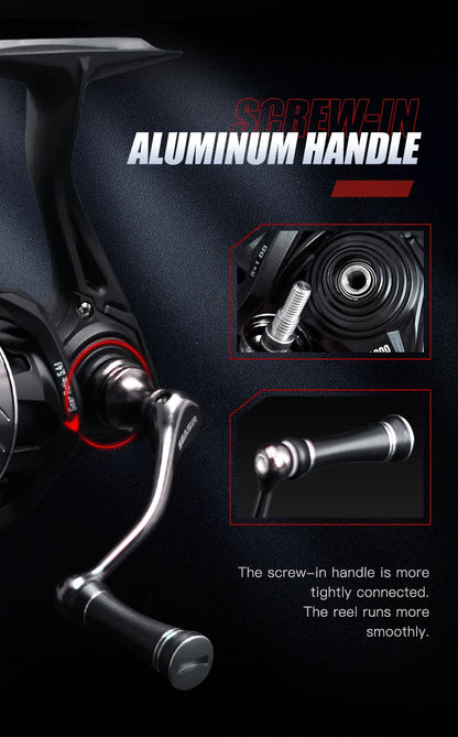 SEASIR Stream Spinning Reel 139g Ultralight Carbon Washers Max Drag 6Kg 5+1BB 5.4:1 Gear Ratio Fishing Wheel