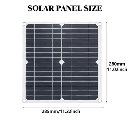 Complete Off-Grid 6000W Solar Power Kit+200W Foldable Solar Panel - Portable Power Station for Home Backup, RV Camping Car
