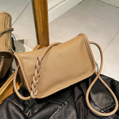 100%Real Cowhide Genuine Leather Sac Fashion Women Crossbody Bags For Ladies New High Capacity Shoulder Bag Handbag Female Purse