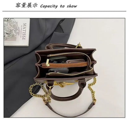 Luxury Brand Classic Women's Handbag In Elegant Leather - Fashionable Shoulder Crossbody Bag For Ladies Designer