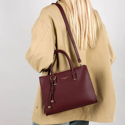 Genuine Brand Top Quality Leather Handbag Women's Tote Messenger Sac Designer Large Capacity 3 Levels Shoulder Crossbody Bags