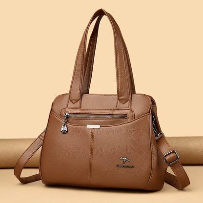 High Quality Ladies Soft Leather Shoulder Bag Designer Luxury Handbags Tote Bags For Womens 2025 Female Crossbody Messenger Bags