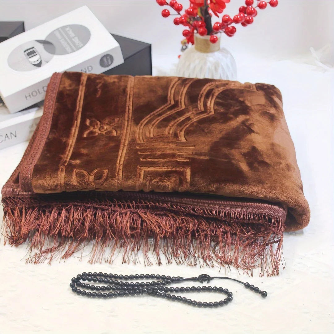 VIKAMA Women's Prayer Decor Islamic Style Carpet - Suitable for Muslim Prayer Mats, Living Room, Bedroom. Can Be Carried Around.