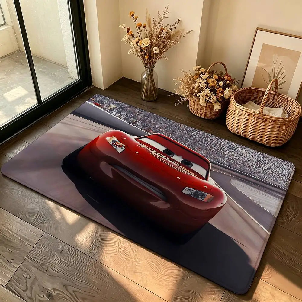 Anime-L-lightning-M-mcqueenS Cool Carpet Bathroom Anti-slip Mat Door Mat Home Decoration Mat Entrance Door Mat Scratch-resistant