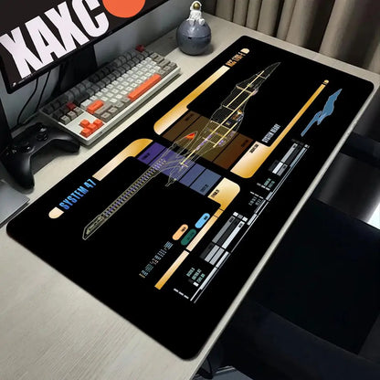 Sci Fi Console Display Table Mat, Jumbo Gamer Mouse Pad, Laptop Pad, Computer Accessories, Game Room Decor, Sci Fi Gifts