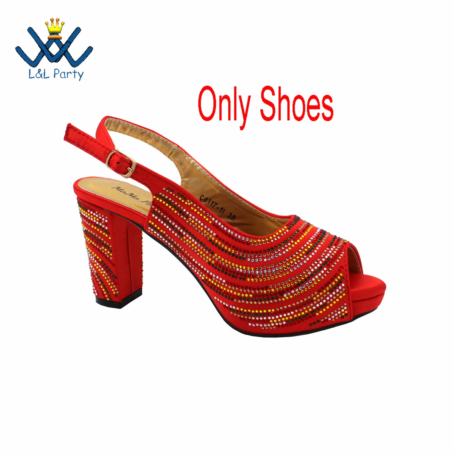 2023 Classics Peep Toe Lemon Green Color Hot Sale Sandals High Quality Women Shoes and Bag Set with Platform for Brithday Party