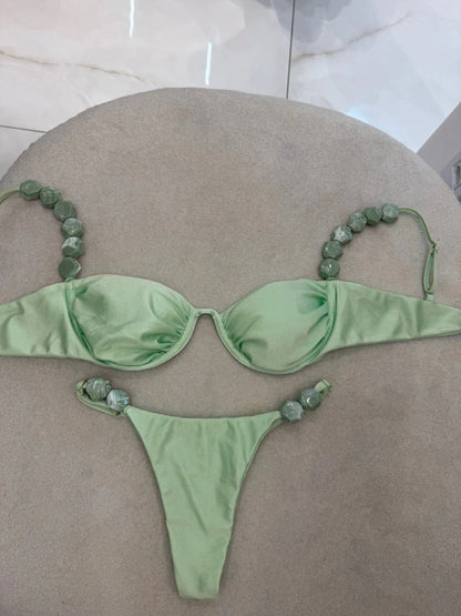 2026 Sexy Bikini Set High Waist Golden Printed Women Swimwear Push Up Bikinis Swimsuit Female Biquini Bathing Suit