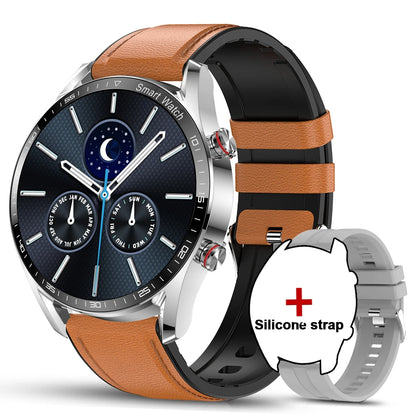 2025 New Business Smart Watch Men Bluetooth Call 1.53-inch AMOLED HD Display Multi-Sport Modes Heart Rate Monitor Smartwatch Man