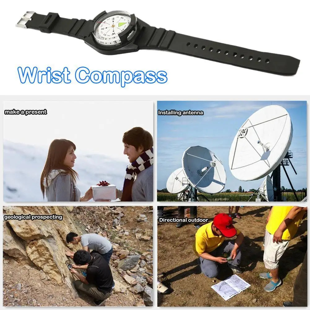 Portable Waterproof High Precision Wrist Watch Compass Teaching Aids Gift Compact Navigation Tool