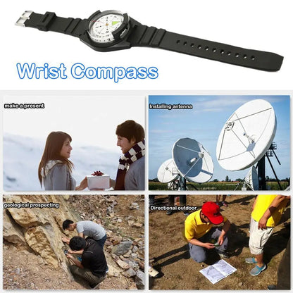 Portable Waterproof High Precision Wrist Watch Compass Teaching Aids Gift Compact Navigation Tool