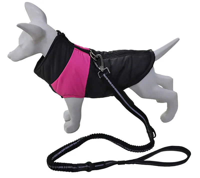 Pet Waterproof Warm Large Dog Coat Puppy Clothing Pet Vest Jacket Winter Warm Dog Clothes Waterproof Pet Vest Zipper Jacket