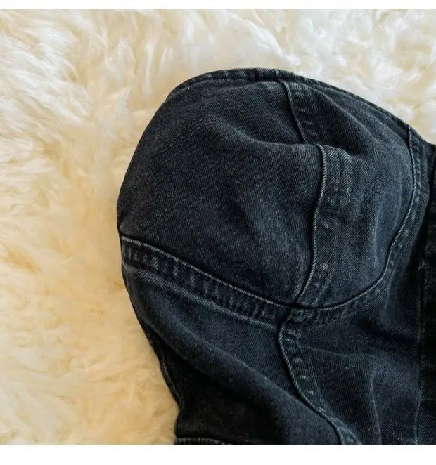 Summer Rompers Women Jeans Jumpsuit off shoulder 2022 Loose Casual Denim Rompers Womens Jumpsuits Wide Leg Casual Denim Overalls