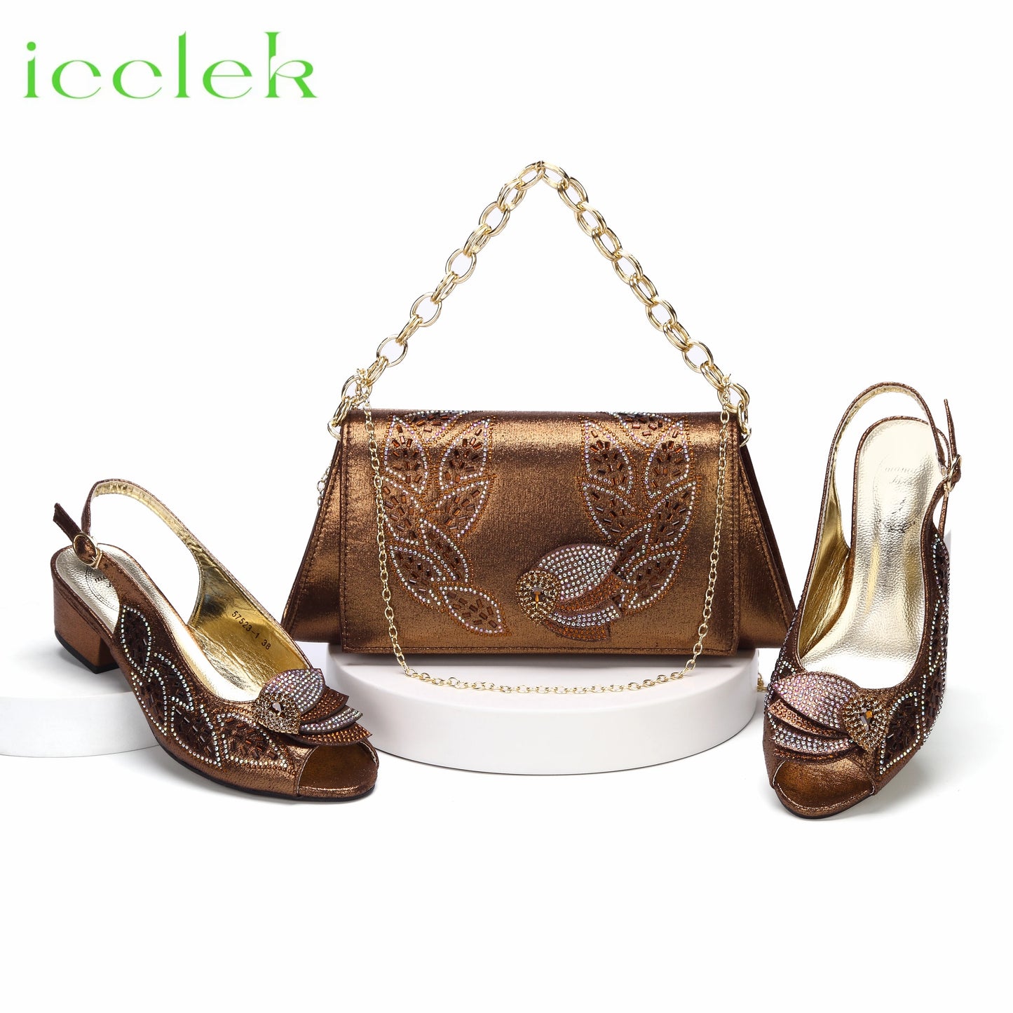New Arrival Purple Color Women Peep Toe Sandals Shoes Matching bag Set For Mature Offices Ladies in Dress