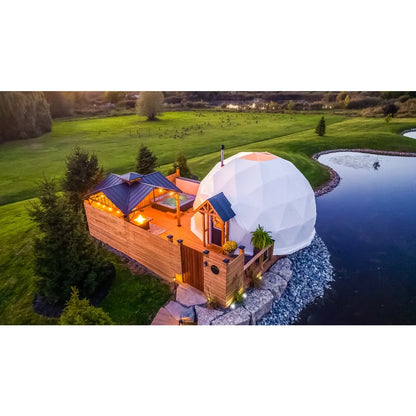 Custom Luxury Geodesic Dome Tent For Airbnb Outdoor Stay Farm Resort And Scenic Area Accommodation Custom Interior Solution