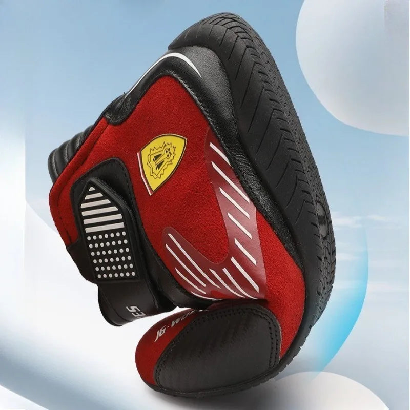 Car Motorcycle Racing Club Exercise Shoes Unisex Karting Shoes Hot High Quality Waterproof Go Karting Boots FIA Approved 35-45