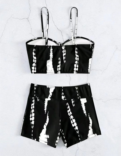 Drawstring Front Shorts Bikinis 2026 High Waist Swimsuit Women Swimwear Female Bathers Bathing Swimming Swim Suit Beachwear