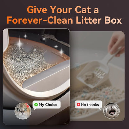 G1 Automatic Self-Cleaning Cat Litter Box,Smart APP Control & Health Monitoring,for Multiple Cats, Custom