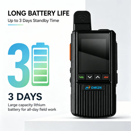 OMIZN Walkie Talkie 4G Global Signal Professional Radios Camping Long Range Radio Portable Walkie Talkies Hiking and Camping G2