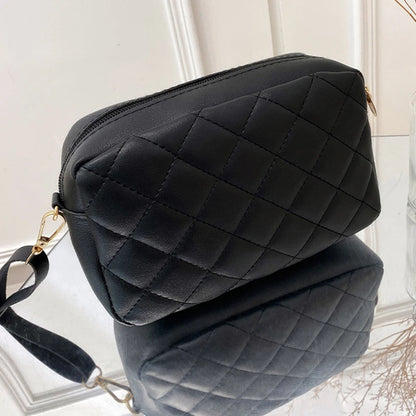 Fashion PU Leather Women Shoulder Bags Luxury Design Quilted Shopper Bag Female Casual Crossbody Bags Female Small Handbag Purse