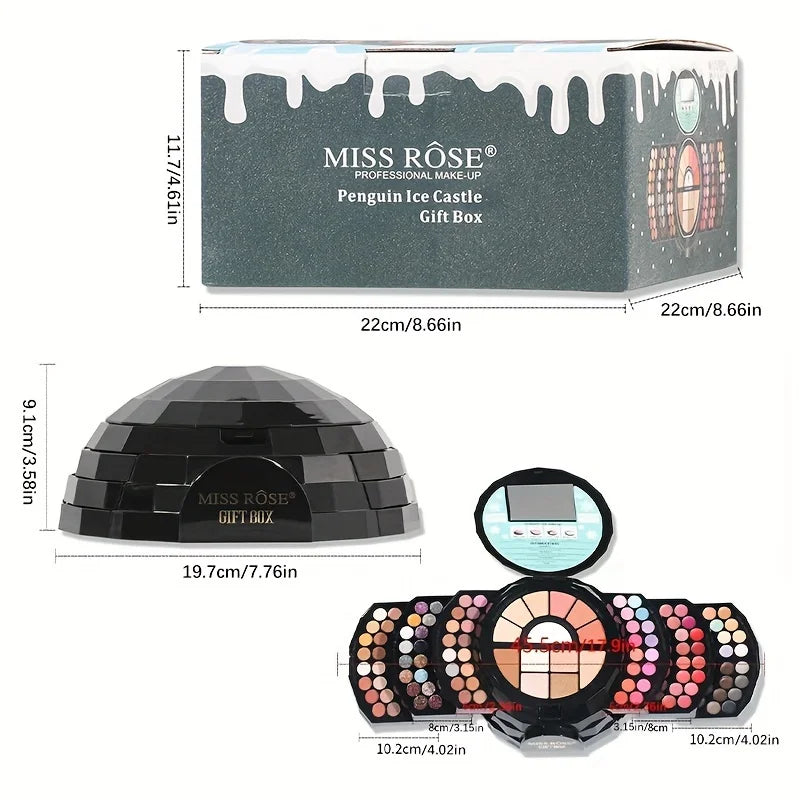 110 Color All-in-One Makeup Palette Gift Set Include Eyeshadow Glitter Lipstick Concealer Blush Eyeliner Highlighter With Mirror