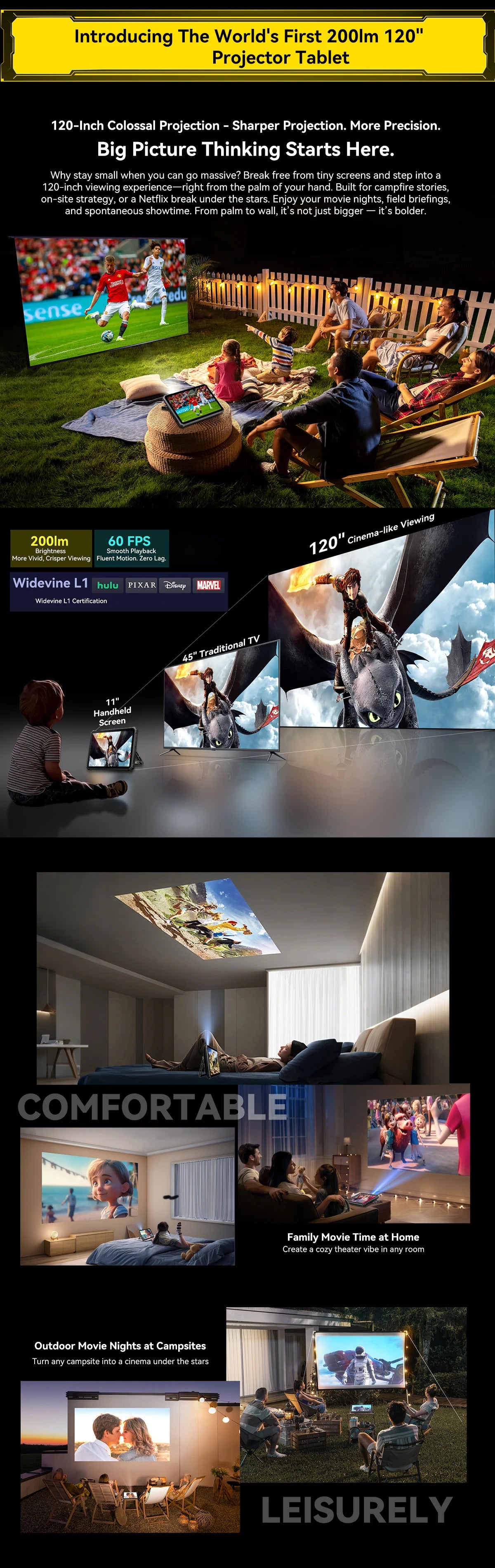 World Premiere Blackview Active 12 Pro Rugged Projector Tablet 11'' Pad Android 15 16GB 1TB 30000mAh Dimensity 7300 Tablet Phone