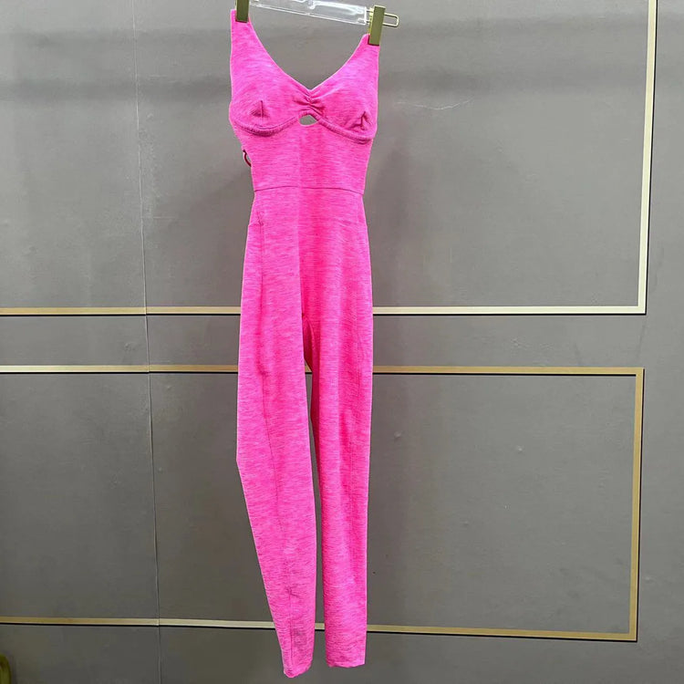New Long Jumpsuits One Pieces Bodysuit Sexy Female Clothing Sport Fitness Overalls Sweatsuit Youthful Woman Clothes Black Body
