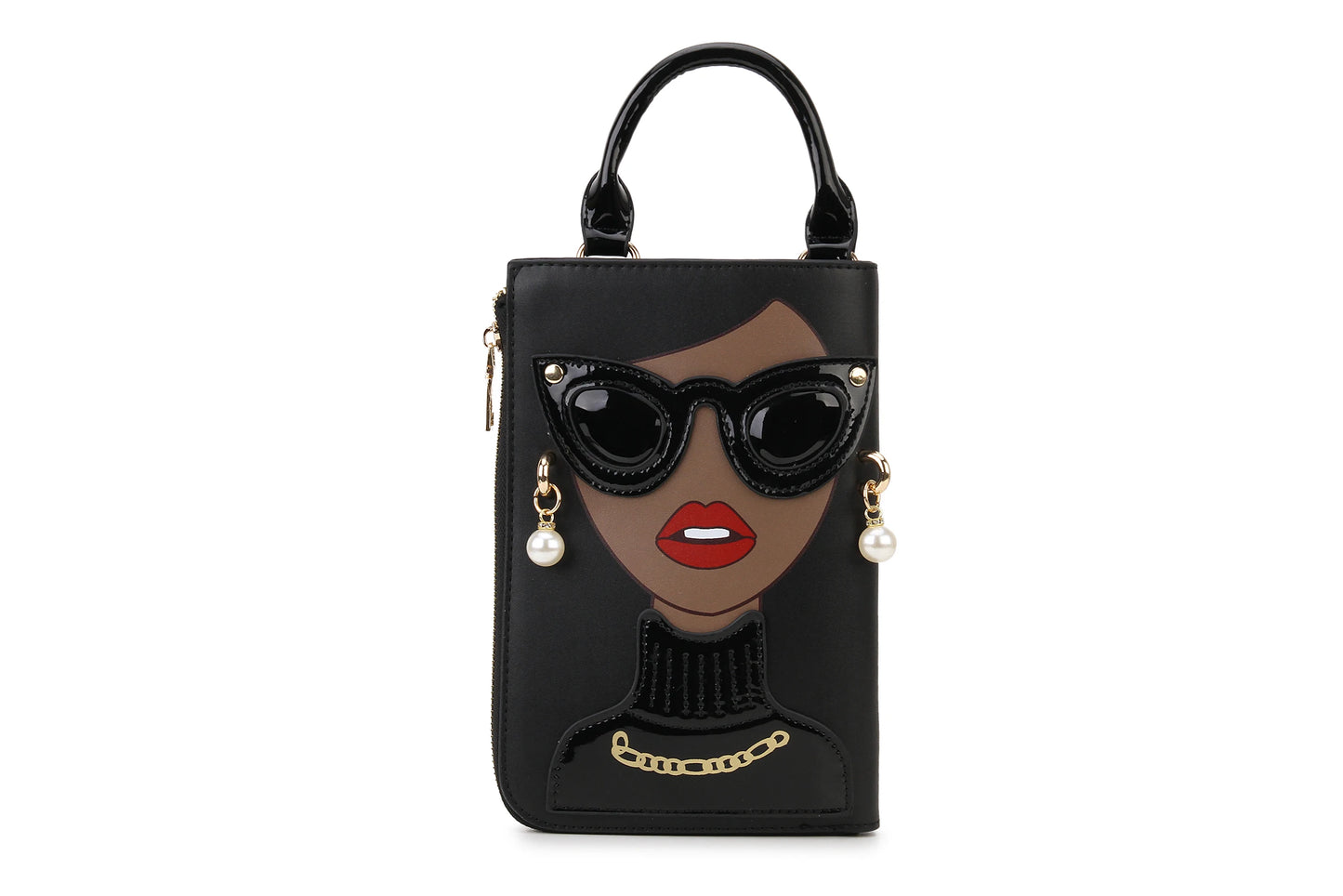Sexy Lady Face Purses and Handbags for Women Fashion Designer Chain Shoulder Bag Party Clutch Funky Female Crossbody Bags 2022
