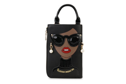 Sexy Lady Face Purses and Handbags for Women Fashion Designer Chain Shoulder Bag Party Clutch Funky Female Crossbody Bags 2022