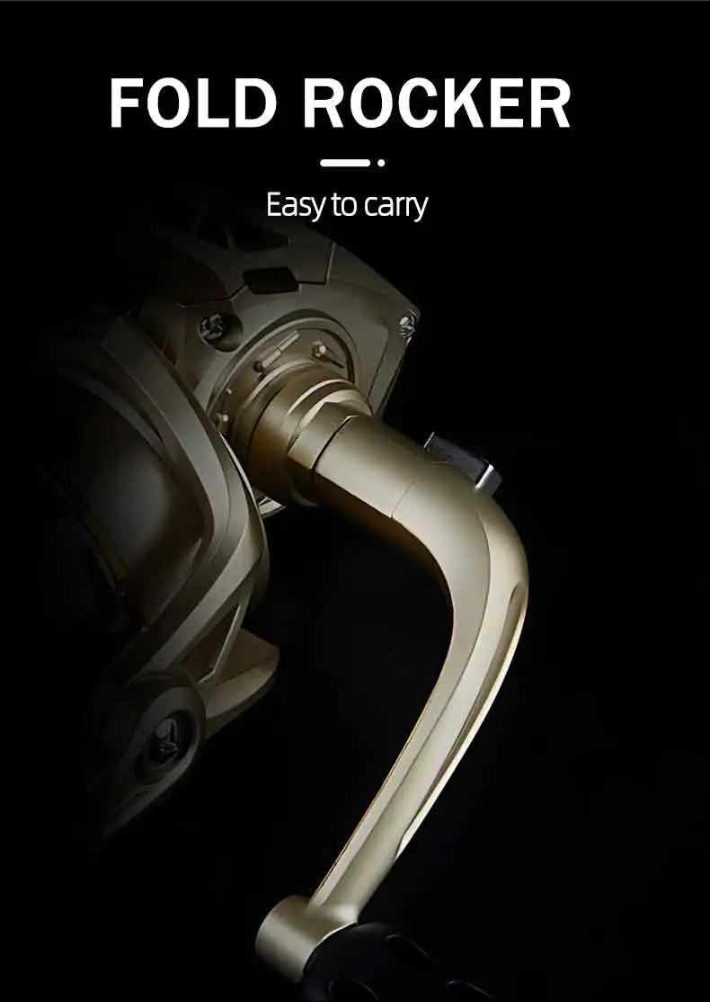 BILLINGS Spinning Reel,AC 1000-7000 Series,Max Drag 10KG,Metal Spool,5.2:1 Gear Ratio,for Freshwater Saltwater Fishing