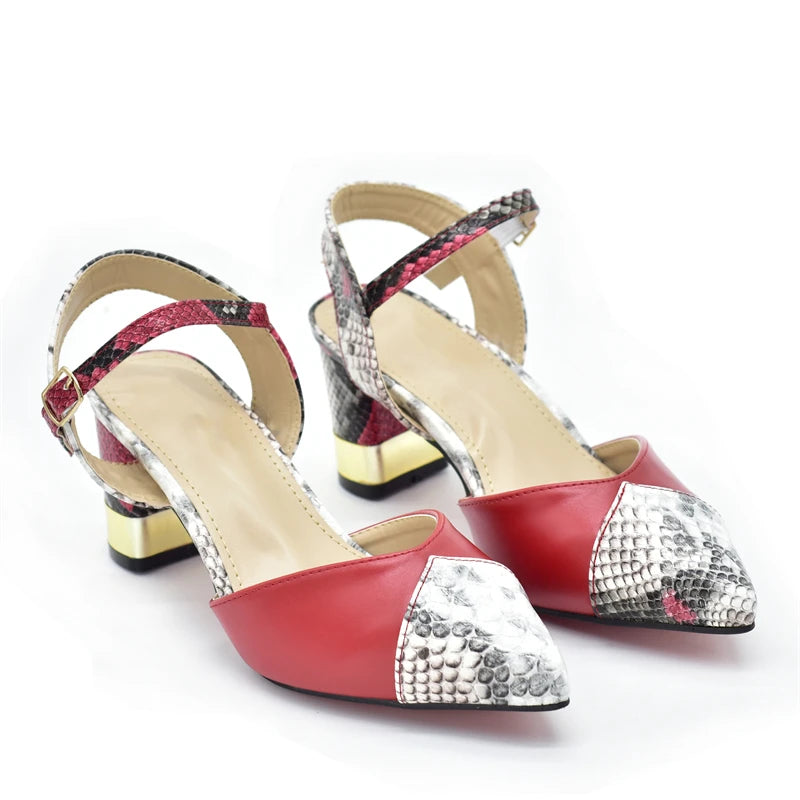 Fashion Women Nigerian Italian Shoes and Bags Set Luxury Shoe and Bag Set for Party in Women Bag and Shoe Set for African Women